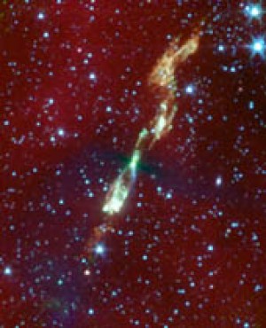 Un telescopio captó el nacimiento de una estrella 