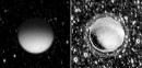Las Cassini descubre que Titán brilla en la oscuridad